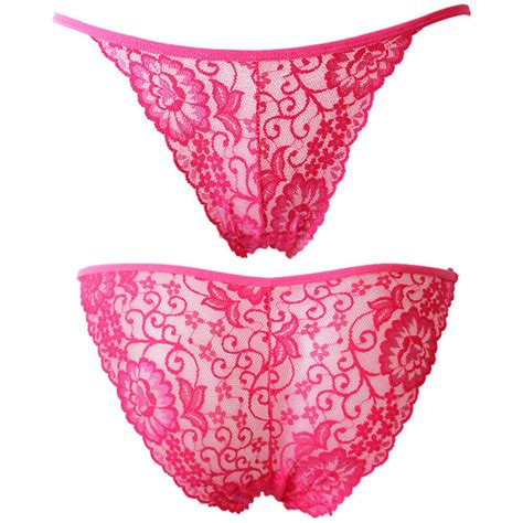 Women Lace Panties Sexy Printed Briefs Underwear Lingerie Knicker Thong