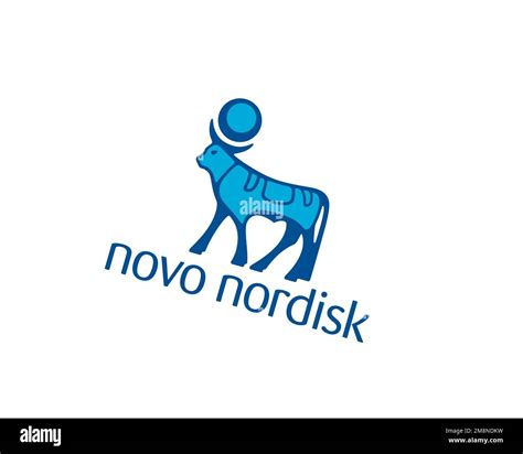 Novo Nordisk Rotated Logo White Background B Stock Photo Alamy