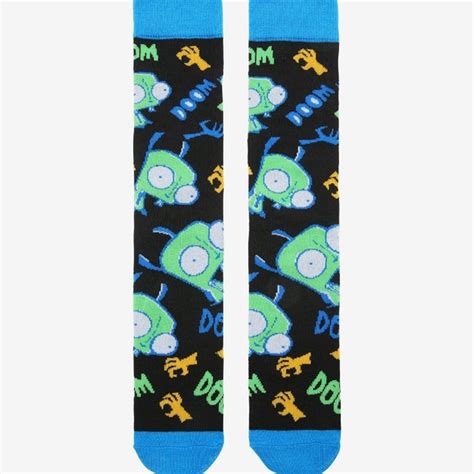 Hot Topic Accessories Invader Zim Gir Doom Crew Socks Hot Topic Nickelodeon Poshmark