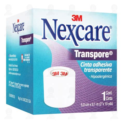 3M Nexcare Cinta Transpore Transparente 5cm X 9 1m 1 Pz