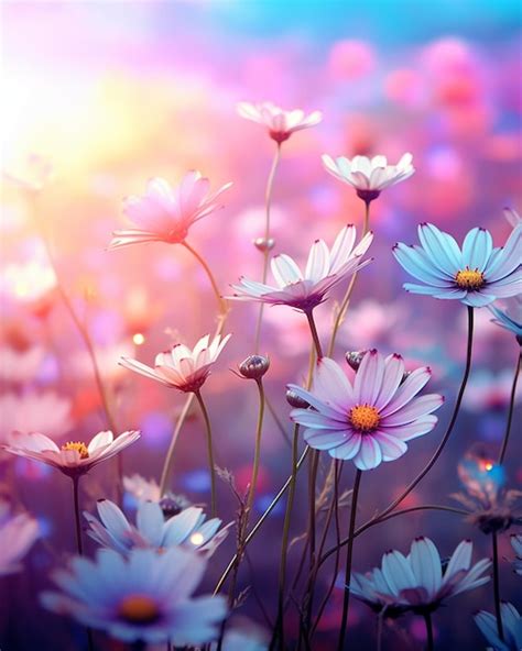 Cute Flowers Wallpaper HD Background | Premium AI-generated image