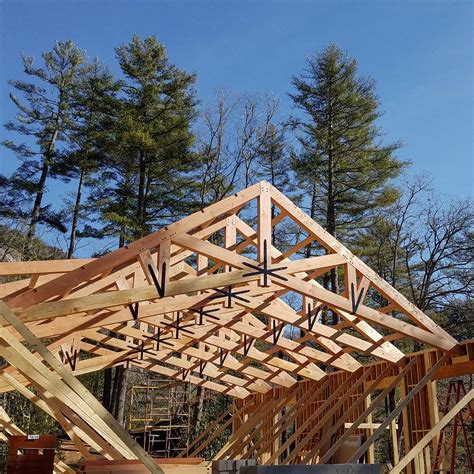 King Post Scissor Timber Frame Truss Harmony Tw