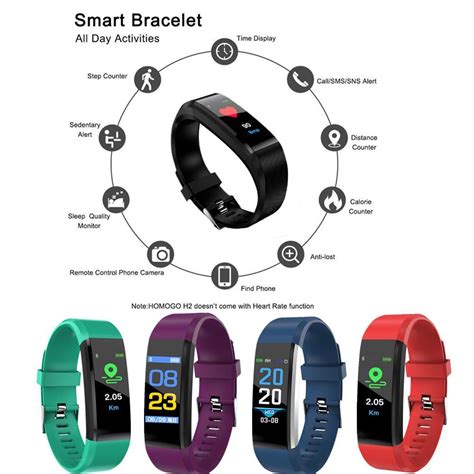 Buy 115 Plus Smart Band Bluetooth Fitness Tracker Color Screen Heart