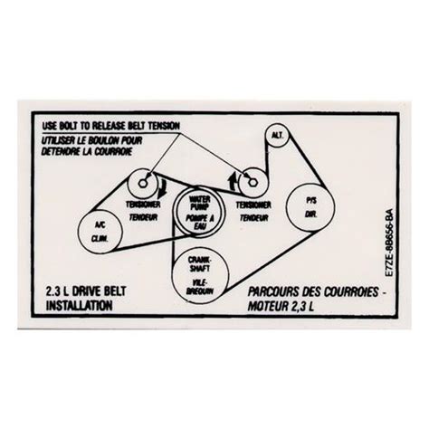 1994 Ford Ranger Serpentine Belt Diagram Wholesale Uk