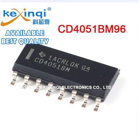 20PCS CD4051BM96 SOIC 16 CMOS Single Channel 8 Channel Analog