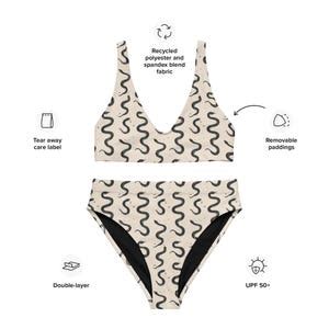 Witchy Bikini White Snake Bathing Suit Witchcore Swimsuit Gothic Bikini Plus Gothic Bikini