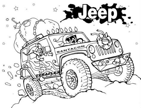 Jeep Rubicon Coloring Pages - pietercabe