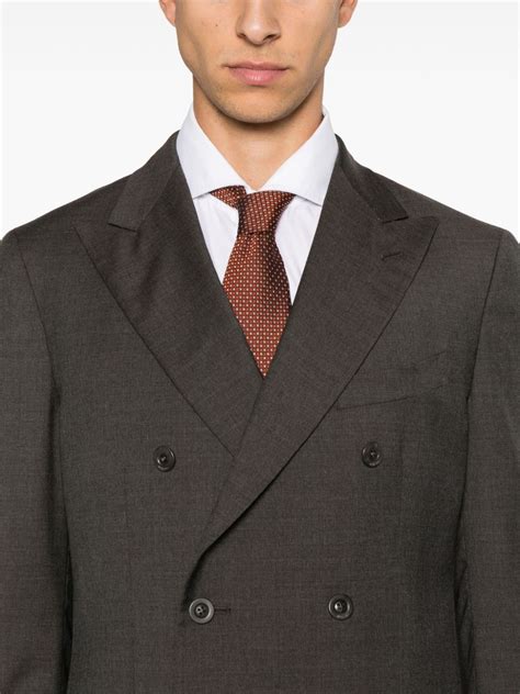 Boglioli Virgin Wool Suit Grey Farfetch