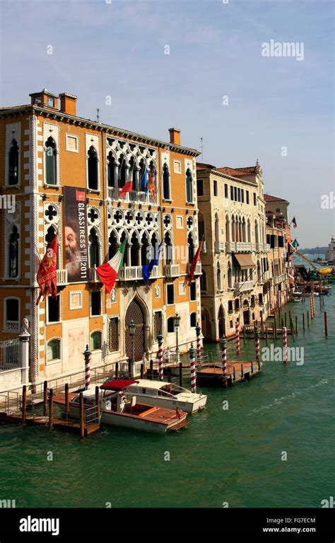 Geography Travel Italy Venetia Venice Canal Grande Palazzo