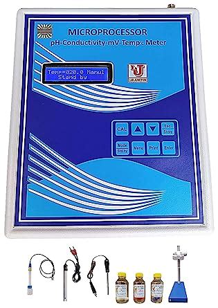 Lab Junction Ph Conductivity Meter Microprocessor Ph Ec Mv Temperature