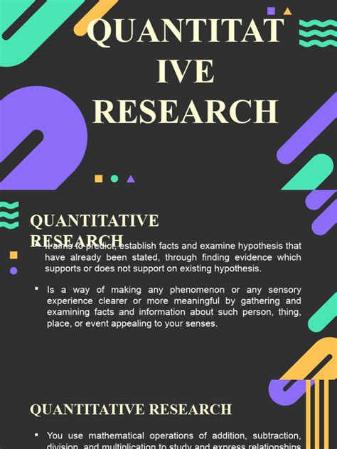 Quantitative Research | PDF | Quantitative Research | Statistics