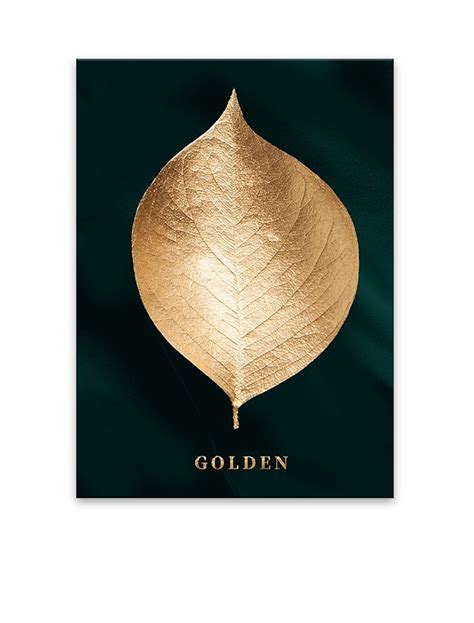 Wall Art Canvas Prints Painting Artwork Picture Floral Botanical Gold