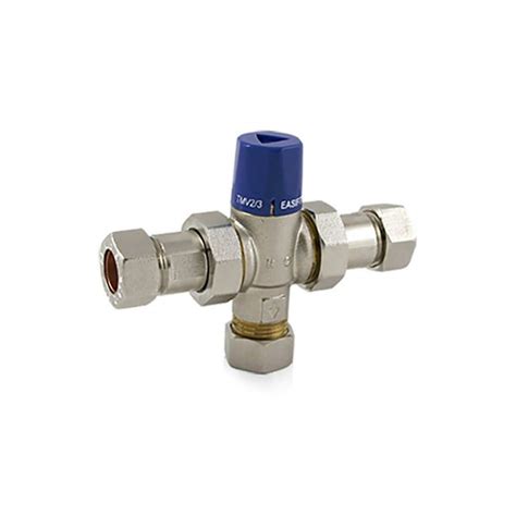 RWC 15mm Easifit TMV Thermostatic 2-in-1 Mixing / Blending Valve HEAT112010 - PlumbinBits