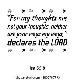 My Thoughts Not Your Thoughts Neither Stock Vector (Royalty Free ...