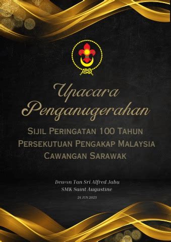 Buku Program Majlis Penganugerahan Sijil Peringatan Tahun Pengakap