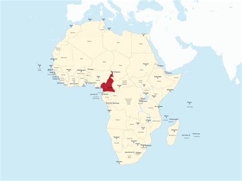 cameroon map ilustraciones de stock graficos vectoriales libres