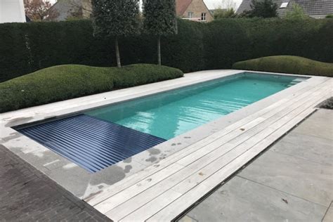 Buitenzwembad Met Zwembadlamellen Knokke Duurzaam Zwembad Pool