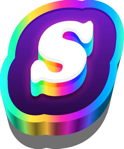 3d Metalic Rainbow Alphabet Letter S 27385416 Png