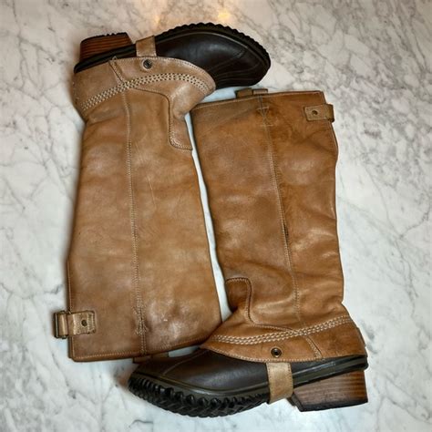 Sorel Shoes Sorel Rare Slimpack Elk Tall Waterproof Leather Boots Poshmark