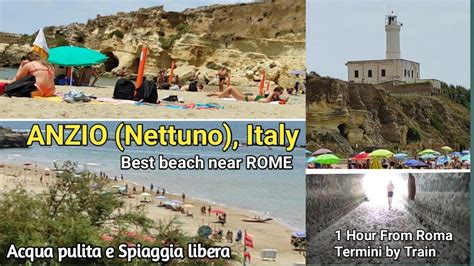 Italy Anzio Lazio Best Beach Near Rome City And Beach Walking