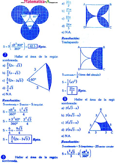 Perimetros Y Areas Sombreadas Ejemplos Y Ejercicios De MatemÁticas De 89e