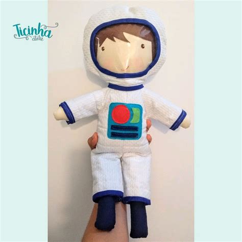 Boneco Astronauta Loja Ticinha Ateliê Elo7 Produtos Especiais