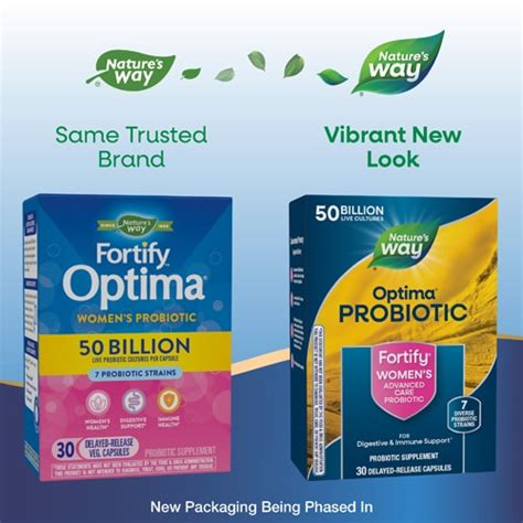 Natures Way Fortify Optima Womens Probiotic Digestive Health 50