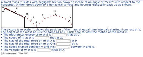 Solved A Small Mass M Slides With Negligible Friction D