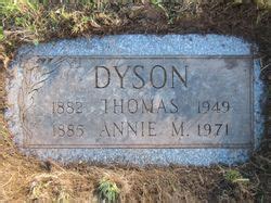 Thomas Dyson Find A Grave Memorial