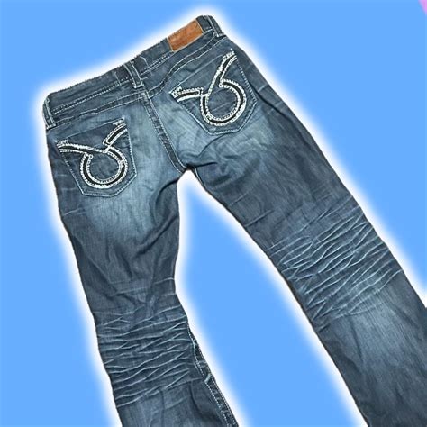 Lowrise Y2K Grunge Jeans Stitch Bootcut Jeans Depop