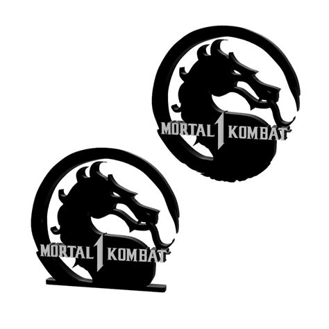 STL file 3D MULTICOLOR LOGO/SIGN - Mortal Kombat 1 (Two Variations)・3D ...