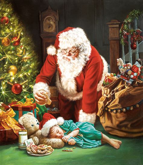 A Cookie For Santa 1000 Pieces Sunsout Puzzle Warehouse