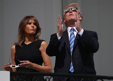 Donald Trump Looks Directly Into Sun During Solar Eclipse