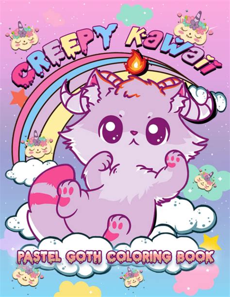 Buy Creepy Kawaii Pastel Goth Coloring Book An Adults Teen Coloring