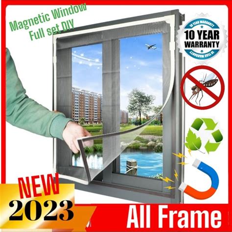 All Full Set DIY Magnetic Mosquito Net Insect Screen Jaring 24hr