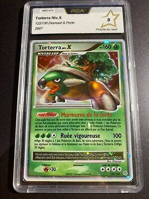 Carte pokémon Torterra Niv X 122 130 PCA 9 DIAMANT PERLE ULTRA RARE