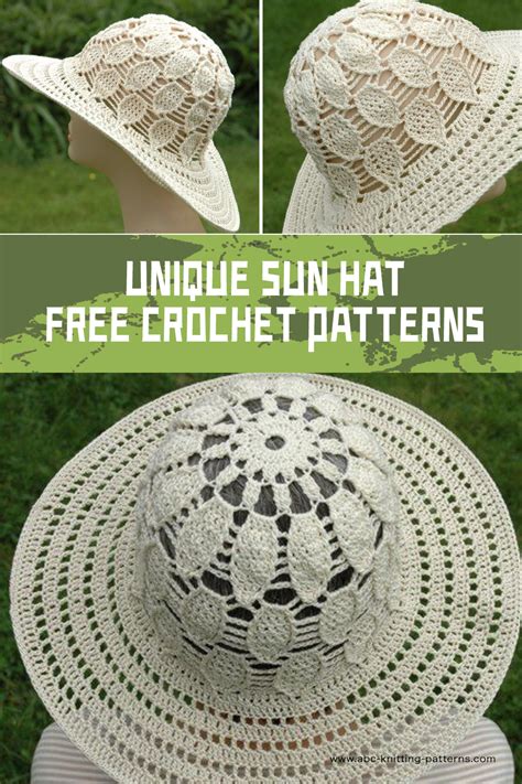 6 Free Unique Crochet Sun Hat Patterns