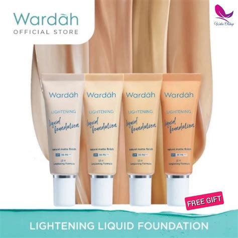 Wardah Lightening Liquid Foundation Natural Matte Finish Spf Pa