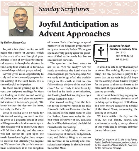 Joyful Anticipation as Advent Approaches - The Tablet