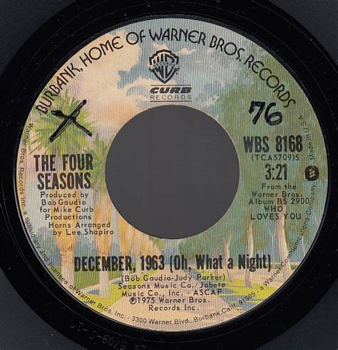 The Four Seasons – December, 1963 (Oh, What A Night) | Releases | Discogs