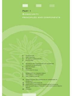 Part Biosecurity Principles And Components Part Biosecurity