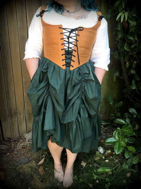 Ren Faire Hi Low Short Skirt Any Color — Period Corsets