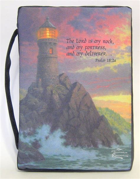 Thomas Kinkade Lighthouse Bible Cover Xl 36630 Signed Licensed 2006