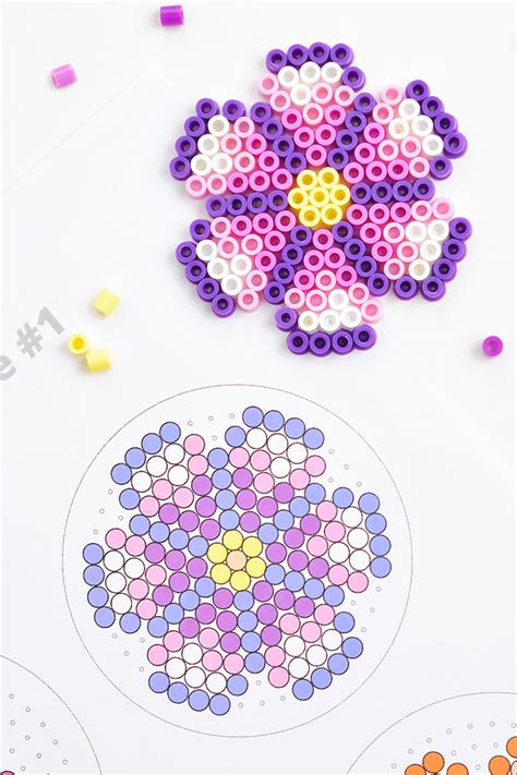 Perler Bead Flower Patterns Best Flower Site