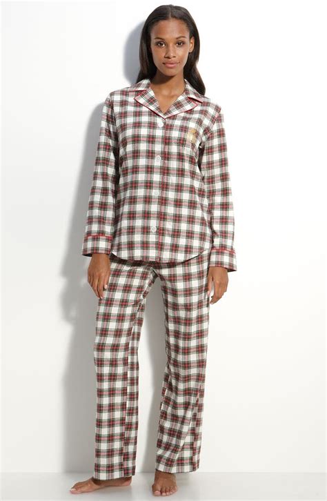 Lauren Ralph Lauren Sleepwear Notched Collar Flannel Pajamas Nordstrom