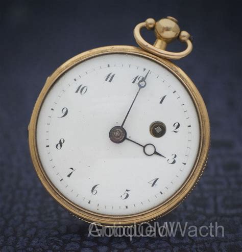 Antique Solid Gold French Verge Fusee Pocket Watch Gold Watches Fine