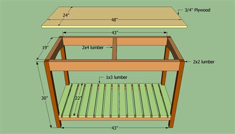 How To Build A Wooden Kitchen Island Howtospecialist How To Build Step By Step Diy Plans