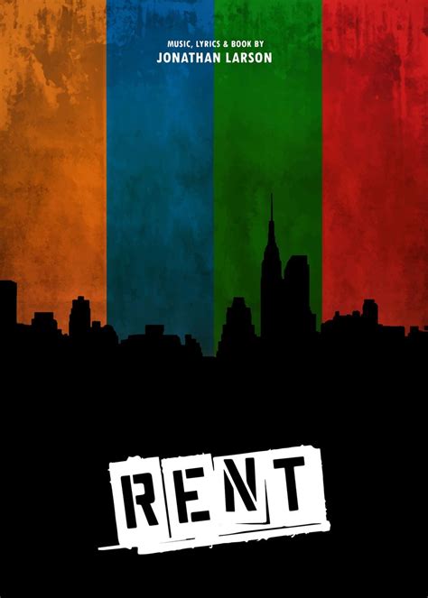 RENT Poster Picture Metal Print Paint By Bo Kev Displate