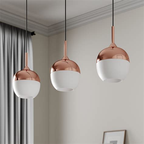 Lindby Candeeiro Suspenso Rangina Cobre Luzes Lumories Pt