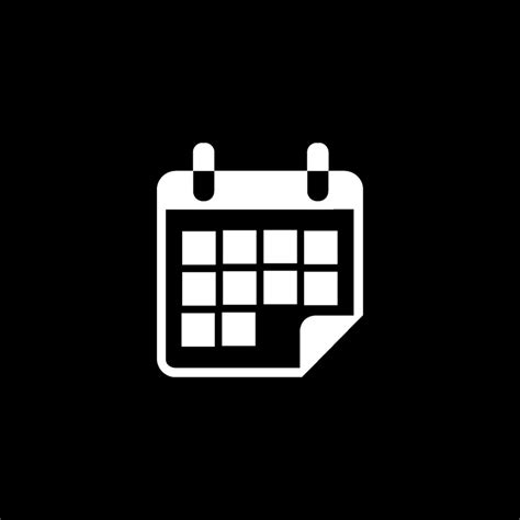 Calendar Black Icon アイコンセット Iphoneアイコン デジタル壁紙